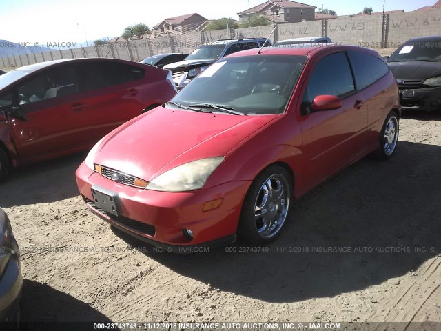 3FAHP39593R170222 - 2003 FORD FOCUS SVT RED photo 2