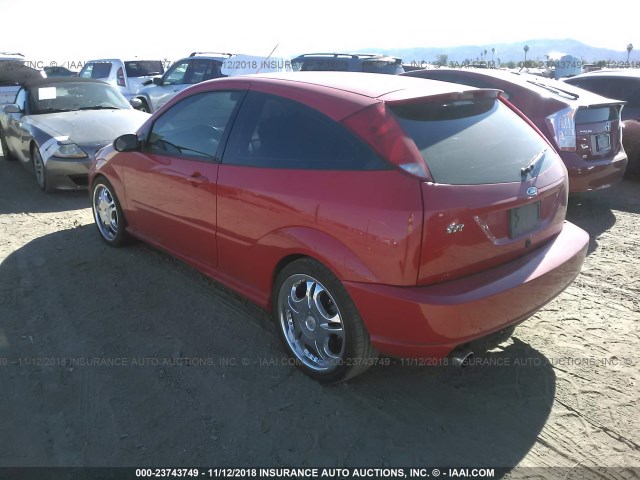 3FAHP39593R170222 - 2003 FORD FOCUS SVT RED photo 3