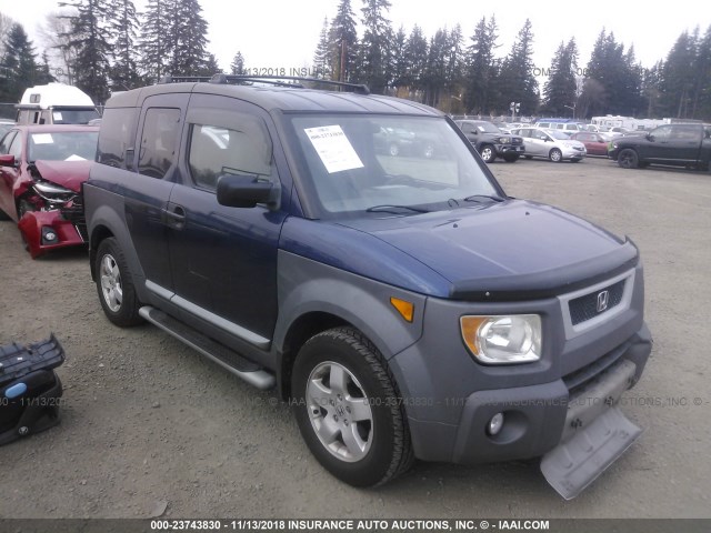 5J6YH28623L033286 - 2003 HONDA ELEMENT EX BLUE photo 1