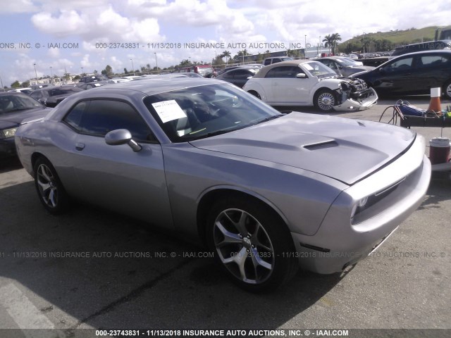 2C3CDZAG5GH129394 - 2016 DODGE CHALLENGER SXT GRAY photo 1