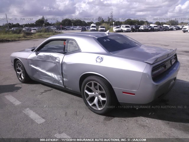 2C3CDZAG5GH129394 - 2016 DODGE CHALLENGER SXT GRAY photo 3