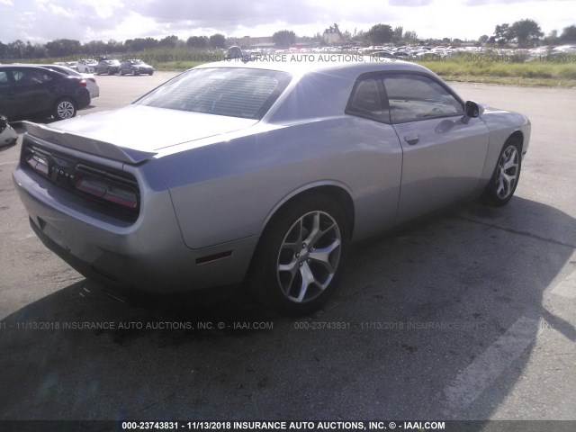 2C3CDZAG5GH129394 - 2016 DODGE CHALLENGER SXT GRAY photo 4