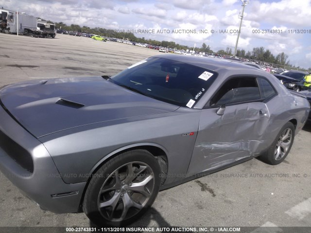 2C3CDZAG5GH129394 - 2016 DODGE CHALLENGER SXT GRAY photo 6