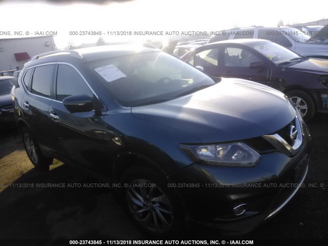 5N1AT2MV1EC782226 - 2014 NISSAN ROGUE S/SL/SV BLUE photo 1