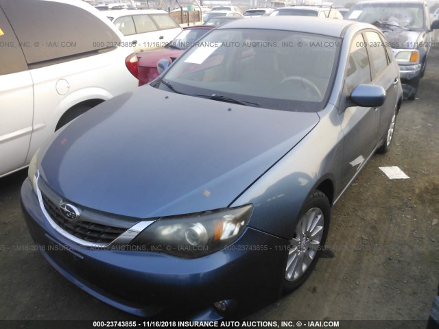 JF1GH61658G827191 - 2008 SUBARU IMPREZA 2.5I BLUE photo 2