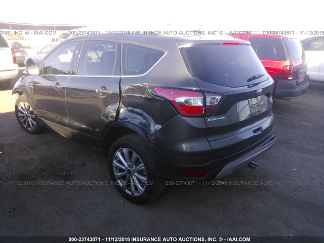 1FMCU0J98HUE09457 - 2017 FORD ESCAPE TITANIUM BLACK photo 3