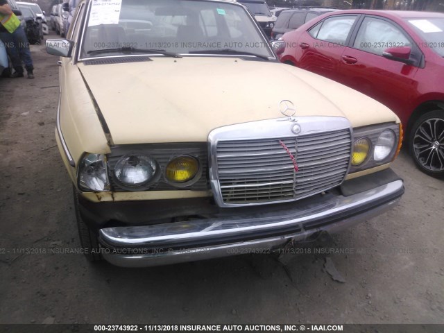 WDBAB23A7CB302908 - 1982 MERCEDES-BENZ 240 D YELLOW photo 6