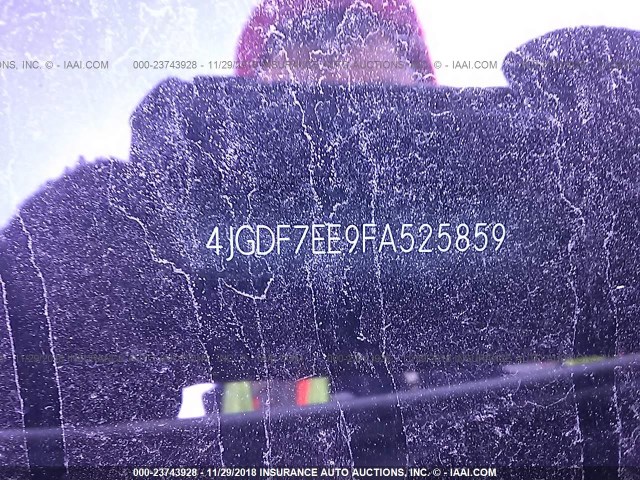 4JGDF7EE9FA525859 - 2015 MERCEDES-BENZ GL 63 AMG WHITE photo 9