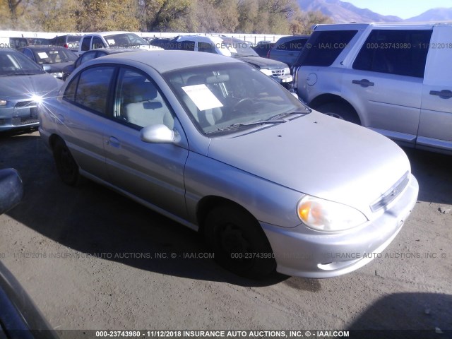 KNADC123126178079 - 2002 KIA RIO SILVER photo 1