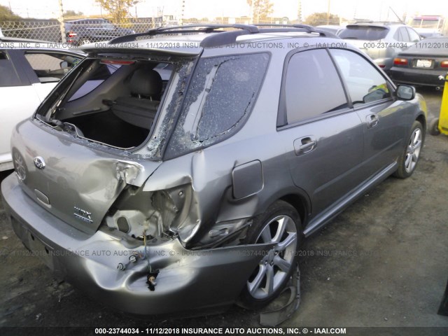 JF1GG79646G814250 - 2006 SUBARU IMPREZA WRX SPORT/LIMITED GRAY photo 4