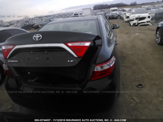 4T4BF1FK9FR507732 - 2015 TOYOTA CAMRY LE/XLE/SE/XSE BLACK photo 6