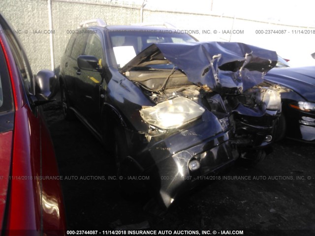 JA4LZ41F06U001805 - 2006 MITSUBISHI OUTLANDER SE შავი ფოტო 1