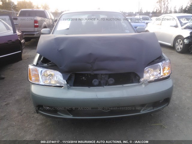 4S3BE635237207750 - 2003 SUBARU LEGACY L/L SPECIAL GREEN photo 6