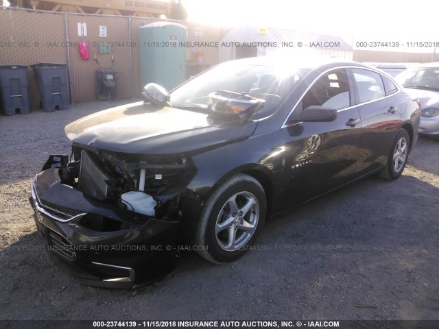 1G1ZB5ST6HF277534 - 2017 CHEVROLET MALIBU LS 灰色 照片 2