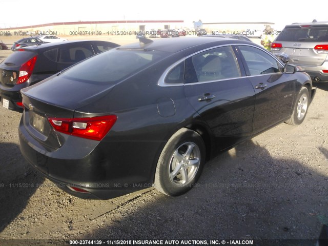 1G1ZB5ST6HF277534 - 2017 CHEVROLET MALIBU LS 灰色 照片 4
