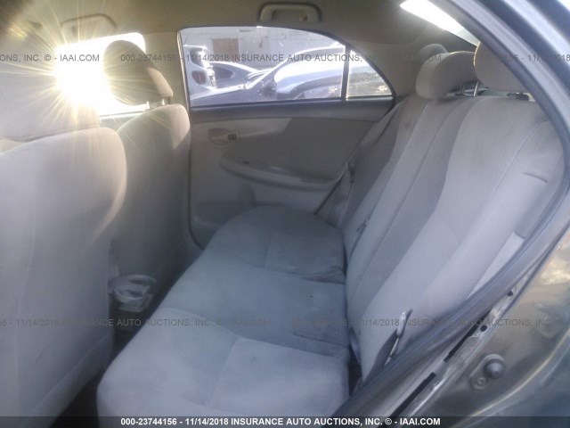 1NXBU40E39Z114138 - 2009 TOYOTA COROLLA S/LE/XLE GRAY photo 8