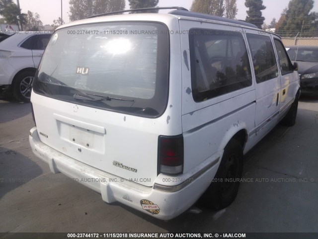 1B4GH4432PX548132 - 1993 DODGE GRAND CARAVAN  WHITE photo 4