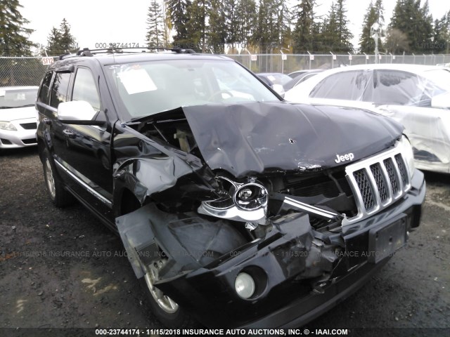 1J8HR68236C167664 - 2006 JEEP GRAND CHEROKEE OVERLAND BLACK photo 1