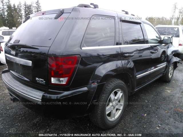 1J8HR68236C167664 - 2006 JEEP GRAND CHEROKEE OVERLAND BLACK photo 4