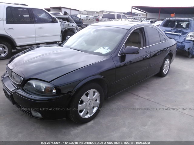 1LNHM86S75Y628284 - 2005 LINCOLN LS BLACK photo 2