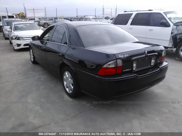 1LNHM86S75Y628284 - 2005 LINCOLN LS BLACK photo 3