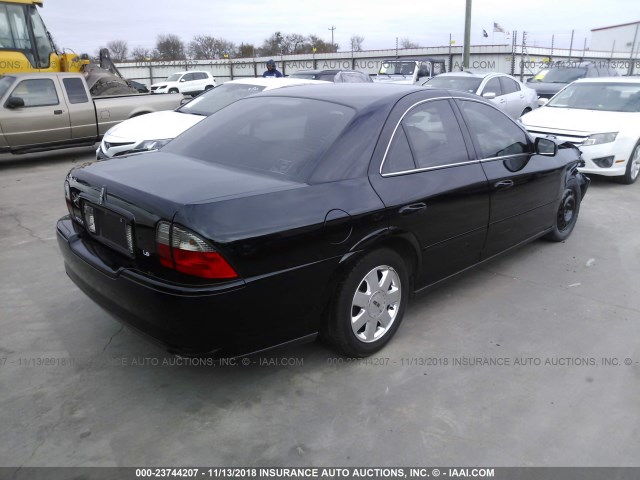 1LNHM86S75Y628284 - 2005 LINCOLN LS BLACK photo 4