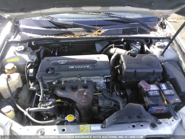 4T1BE32K94U922190 - 2004 TOYOTA CAMRY LE/XLE/SE SILVER photo 10