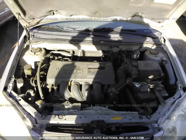 1NXBR32E34Z201541 - 2004 TOYOTA COROLLA CE/LE/S SILVER photo 10