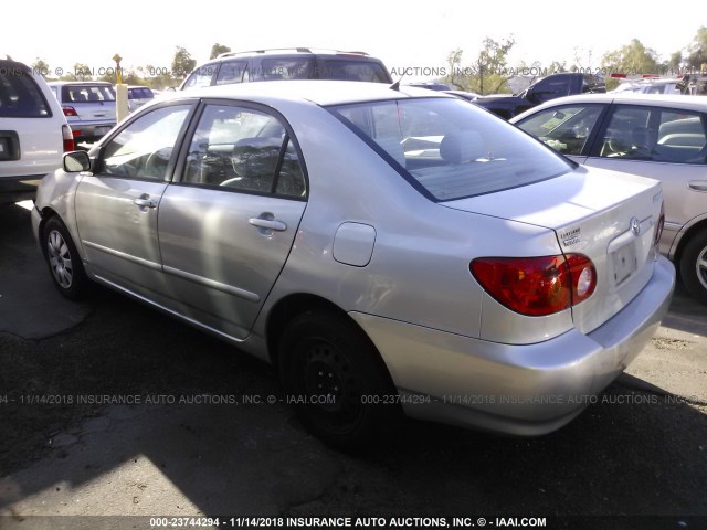 1NXBR32E34Z201541 - 2004 TOYOTA COROLLA CE/LE/S SILVER photo 3