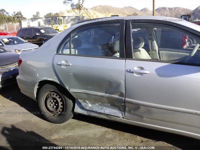 1NXBR32E34Z201541 - 2004 TOYOTA COROLLA CE/LE/S SILVER photo 6