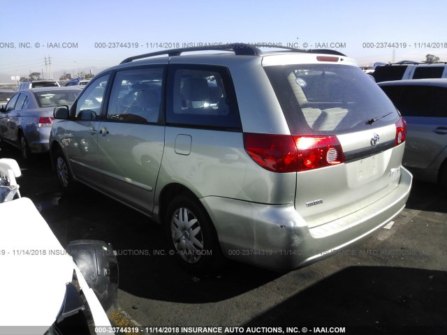 5TDZA23C06S530867 - 2006 TOYOTA SIENNA CE/LE GREEN photo 3