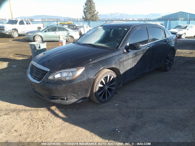 1C3CCBBG1CN258386 - 2012 CHRYSLER 200 TOURING BLACK photo 2