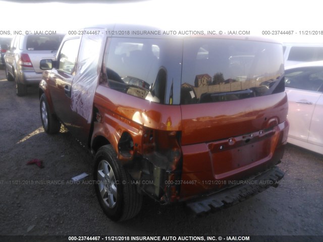 5J6YH1H70BL001521 - 2011 HONDA ELEMENT EX ORANGE photo 3