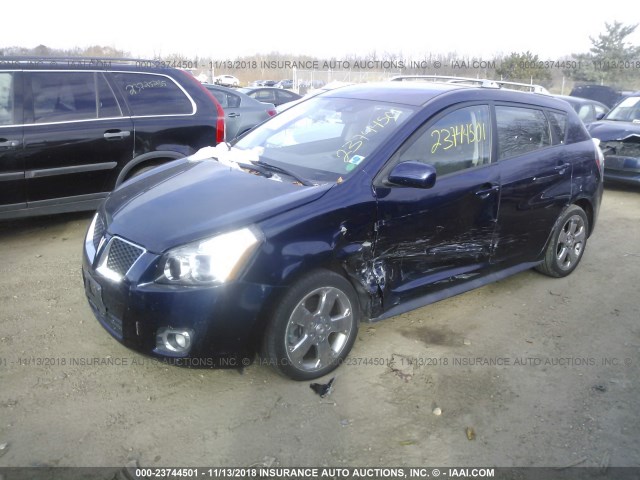 5Y2SP67079Z476428 - 2009 PONTIAC VIBE BLUE photo 2