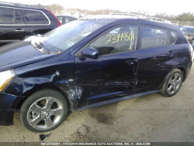 5Y2SP67079Z476428 - 2009 PONTIAC VIBE BLUE photo 6