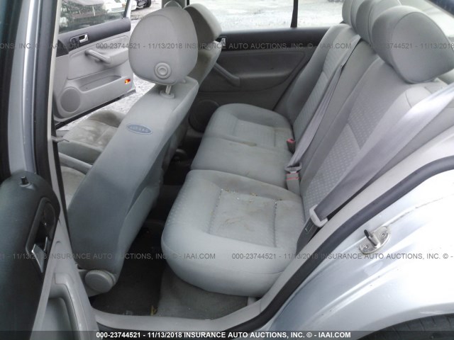 3VWRK69MX5M064610 - 2005 VOLKSWAGEN JETTA GL SILVER photo 8