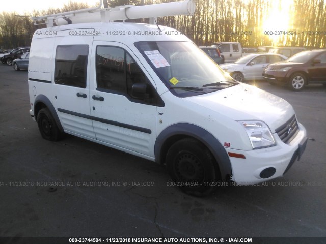 NM0LS7BN6DT155937 - 2013 FORD TRANSIT CONNECT XLT WHITE photo 1