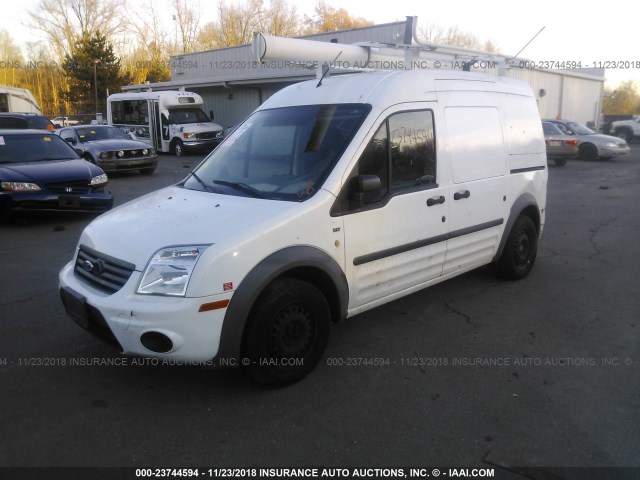 NM0LS7BN6DT155937 - 2013 FORD TRANSIT CONNECT XLT WHITE photo 2