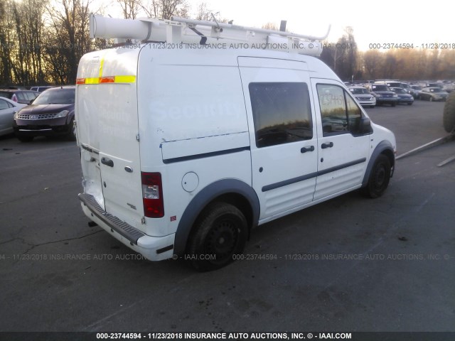 NM0LS7BN6DT155937 - 2013 FORD TRANSIT CONNECT XLT WHITE photo 4