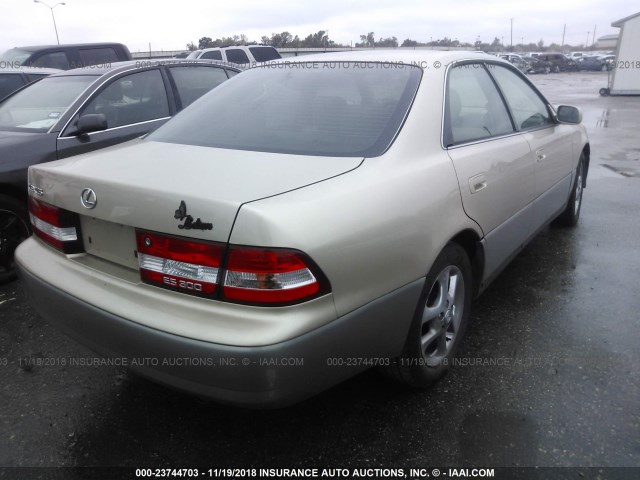 JT8BF28G6Y0248655 - 2000 LEXUS ES 300 TAN photo 4