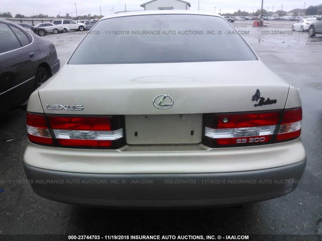 JT8BF28G6Y0248655 - 2000 LEXUS ES 300 TAN photo 6