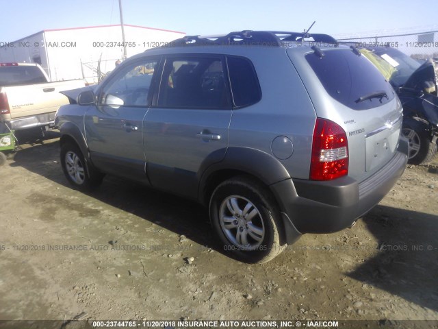 KM8JN72D38U815968 - 2008 HYUNDAI TUCSON SE/LIMITED BLUE photo 3