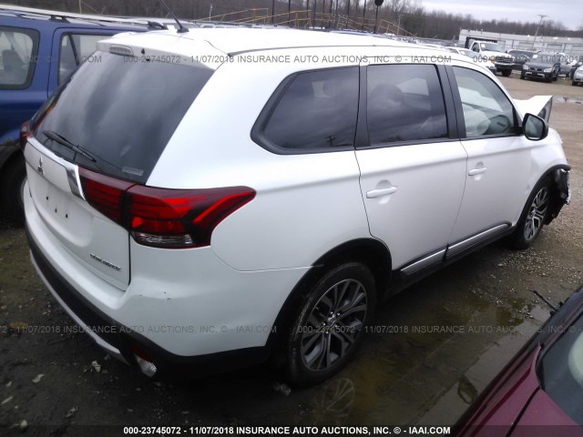 JA4AZ3A36GZ042063 - 2016 MITSUBISHI OUTLANDER SE/SEL WHITE photo 4