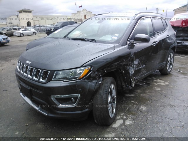 3C4NJDCB8KT627588 - 2019 JEEP COMPASS LIMITED GRAY photo 2