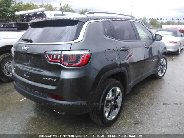 3C4NJDCB8KT627588 - 2019 JEEP COMPASS LIMITED GRAY photo 4