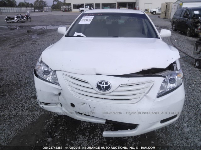 JTNBE46K373031905 - 2007 TOYOTA CAMRY NEW GENERAT CE/LE/XLE/SE WHITE photo 6