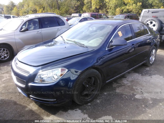 1G1ZC5E04AF278542 - 2010 CHEVROLET MALIBU 1LT BLUE photo 2