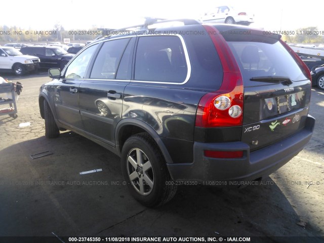 YV4CZ592461285094 - 2006 VOLVO XC90 BLACK photo 3