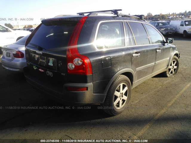 YV4CZ592461285094 - 2006 VOLVO XC90 BLACK photo 4