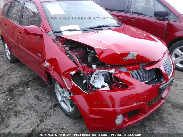 5Y2SM63825Z419939 - 2005 PONTIAC VIBE RED photo 6